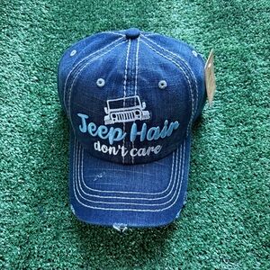 Jeep Denim Hat- Jeep Hair Don't Care ✌️